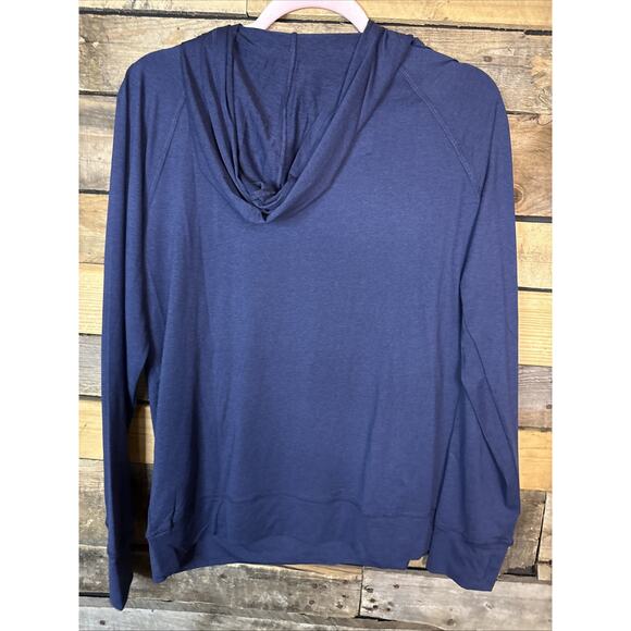 Boys 01.Algo AlgoFlex Active Solid Hooded Pullover, Navy, XL (16-18) - Picture 4 of 4